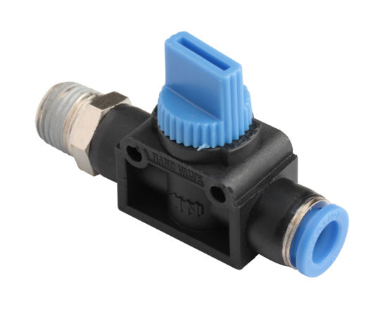 Pneumatic Push in Fitting Thread to Tube Hand Valve 1/8" Bsp Thread