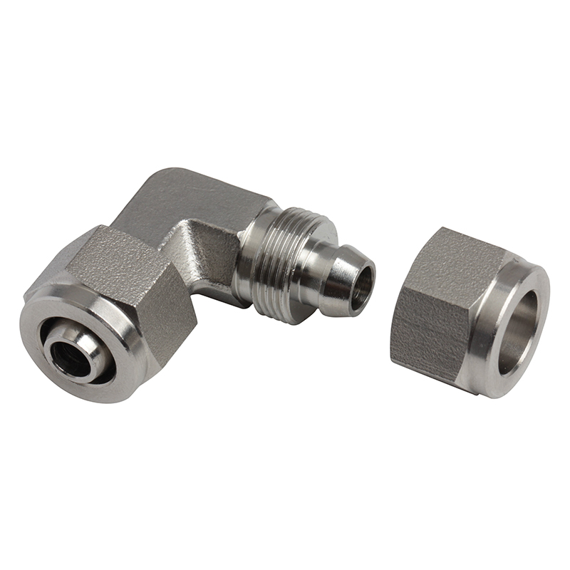 Xhnotion Pneumatic SS316L Stainless Steel (SSRPV) Rapid Screw Fitting Union Elbow Push on Fitting Quick Joint Fitting