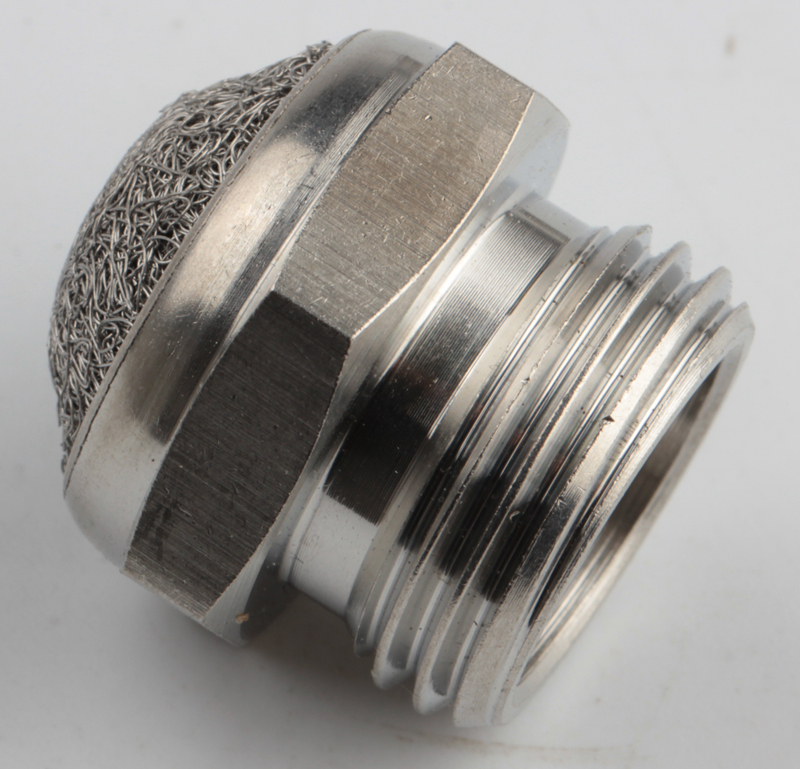 Ss316 Pneumatic Fitting Metal Silencer Mesh Muffler