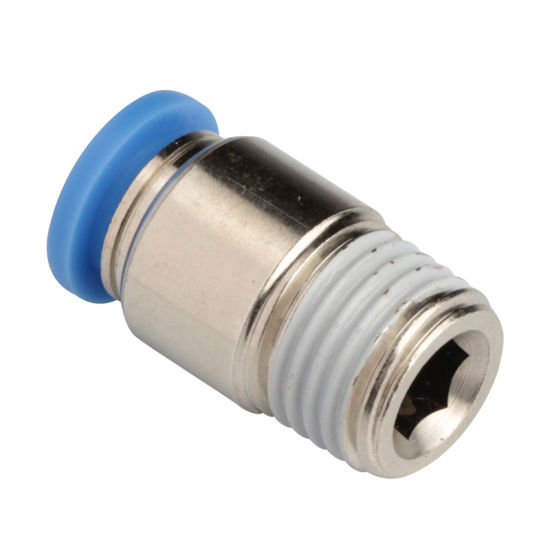 Xhnotion Pneumatic Push in Round Male Straight Air Hose Fittings with