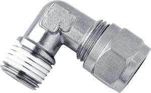 Brass Pneumatic Compression Fittings for Copper Tubes UPL8-02