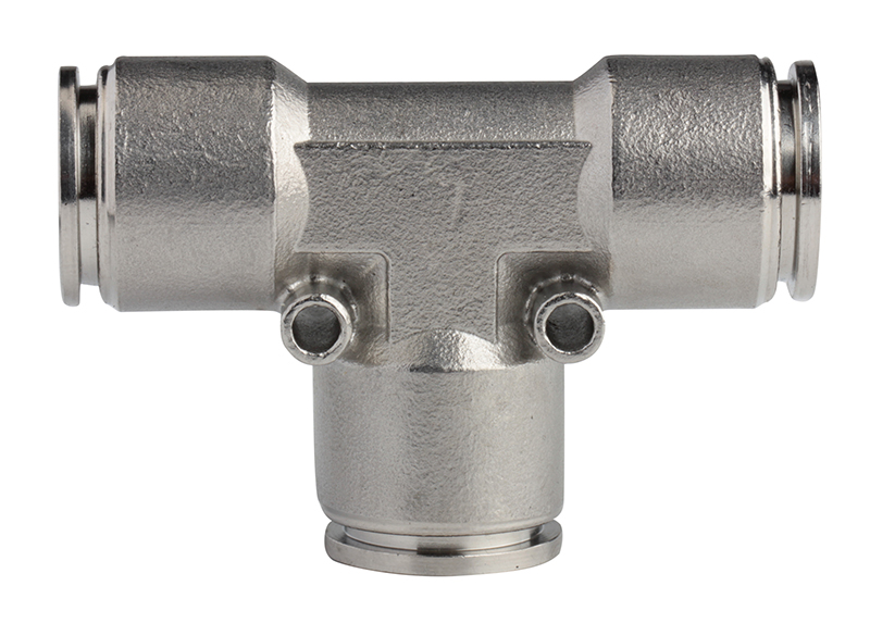 Pneumatic SS316L Stainless Steel Push to Connector 12mm Union Tee AISI Push in Fittings