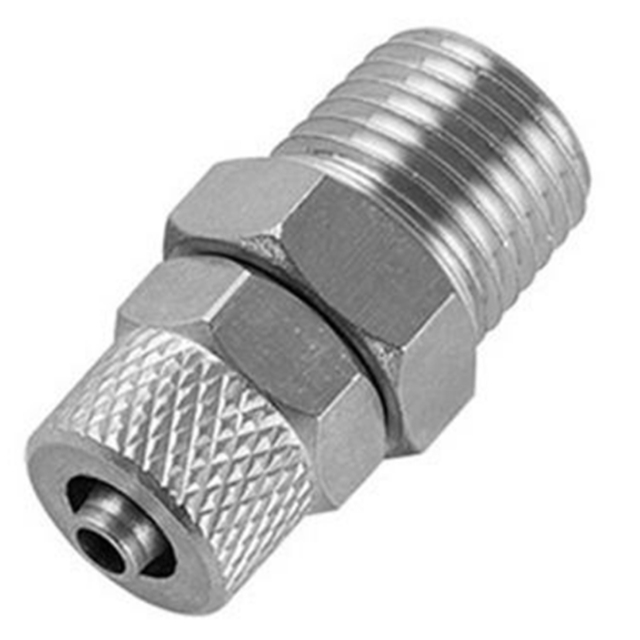 Rapid Screw Fitting Male Straight for Pneumatic Soft Tube