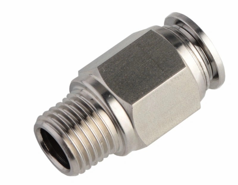 Stainless Steel 316 Push-to-Connect Fitting AISI316 Quick Connector 16mm X 1/2"NPT Adapter