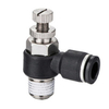 Compact Flow Control Valve Pneumatic Fitting
