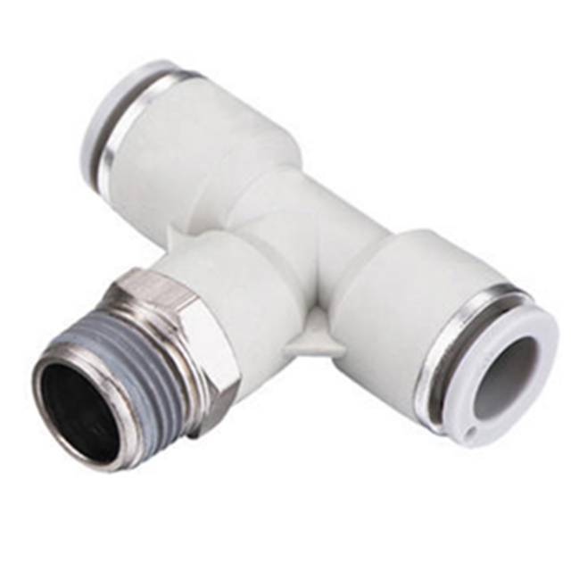 XHnotion Male Tee Branch Connector Push in Fitting for Air Hose