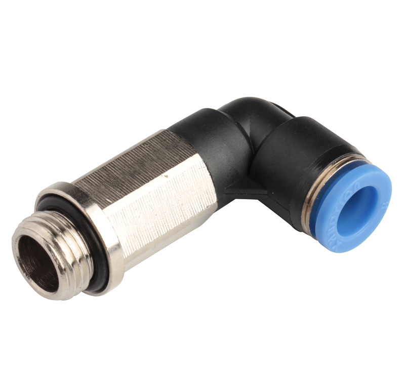 Xhnotion Pneumatic Push in Extended Male Elbow BSPP Thread Air Hose