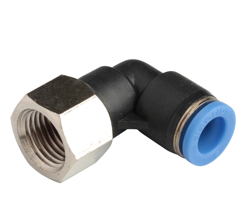 Bundle of Two Fittings VXA8138-2 PTC Union/Joint Elbow Pneumatic Fitting for 3/8 OD Hoses Vixen Air Push to Connect 