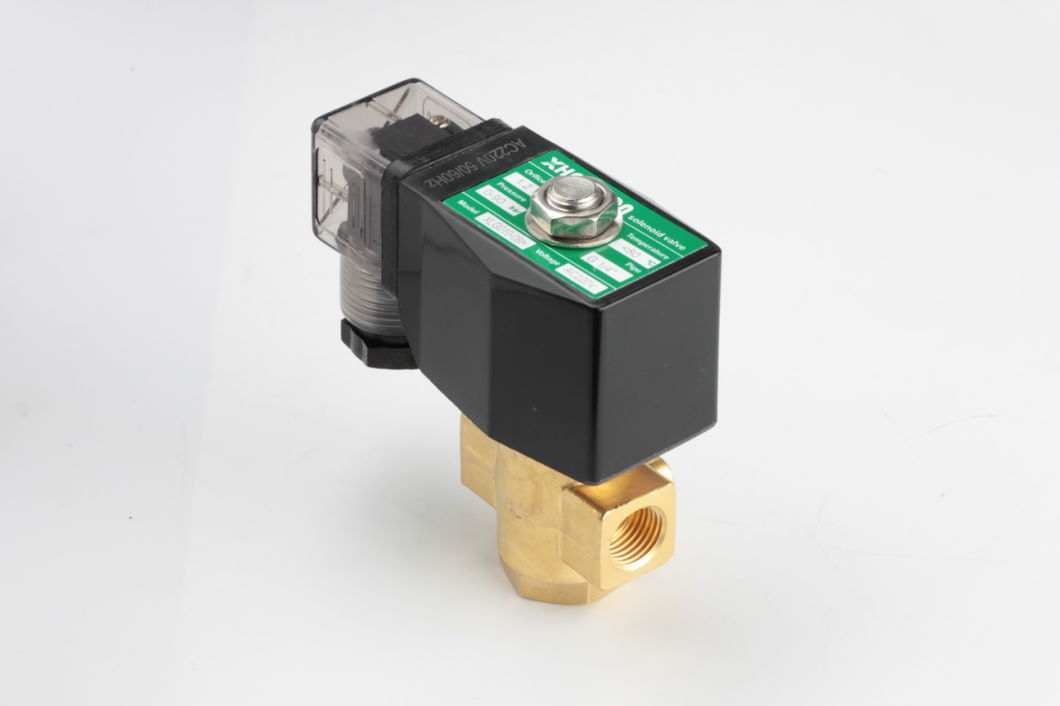 High-Pressure 16KG Pilot Type Solenoid Valve Air Water Oil Brass Normally Closed 