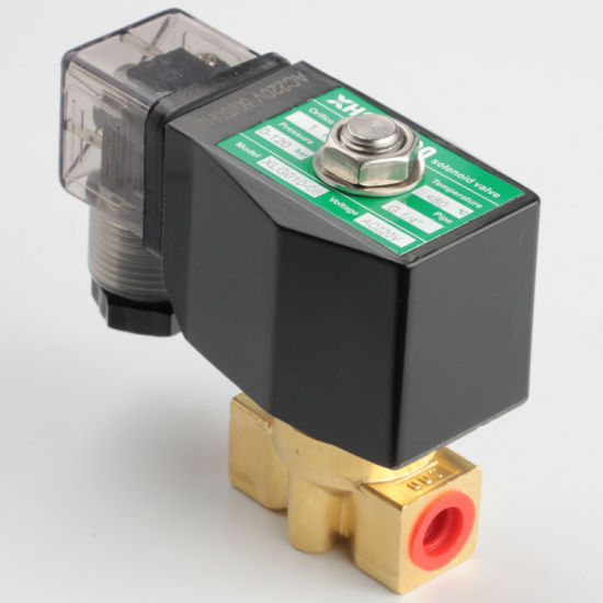 Brass High Pressure 120 Bar Solenoid Valve, AC220V, Normally Closed Valve for Air Water Oil