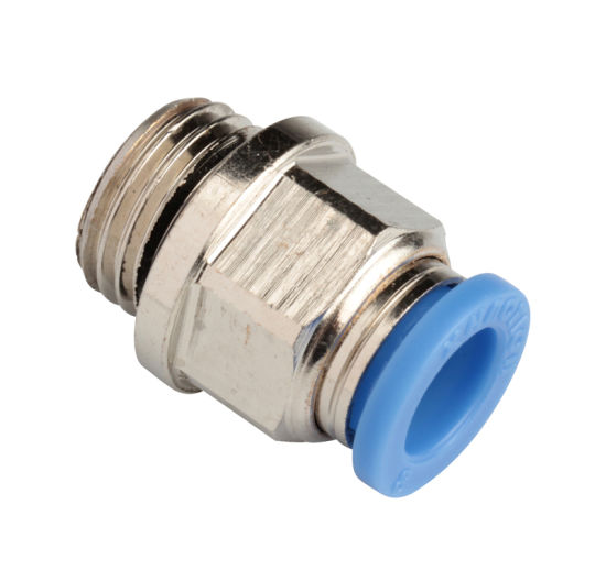Xhnotion - 3/8 Tube X 1/4 BSPP Pneumatic Push in Male Straight Air Hose Fittings