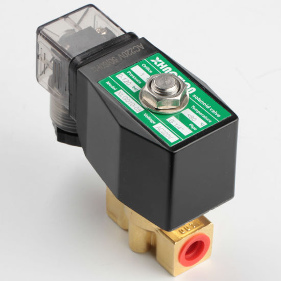Brass High Pressure 120 Bar Solenoid Valve, AC220V, Normally Closed Valve for Air Water Oil