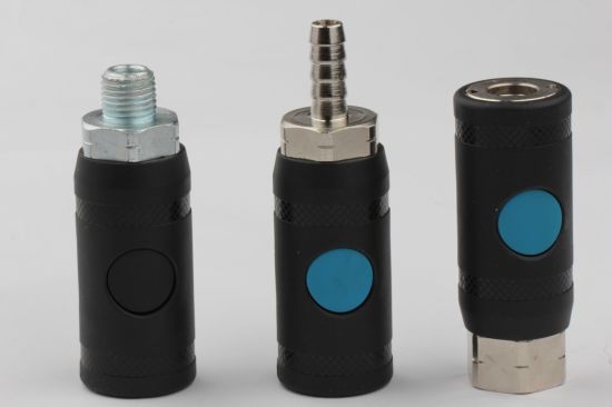 ISO6150 DN5.5 Industrial Two Click Push Button Safety Coupling