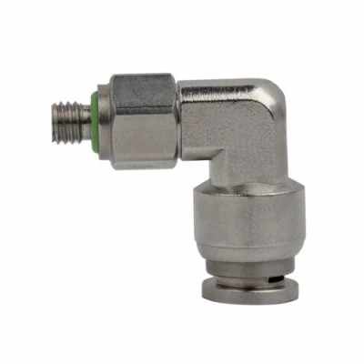 Push to Connector Stainless Steel G Thread Metal Sleeve (SSPL-G) Male Elbow Pneumatic Air Fitting