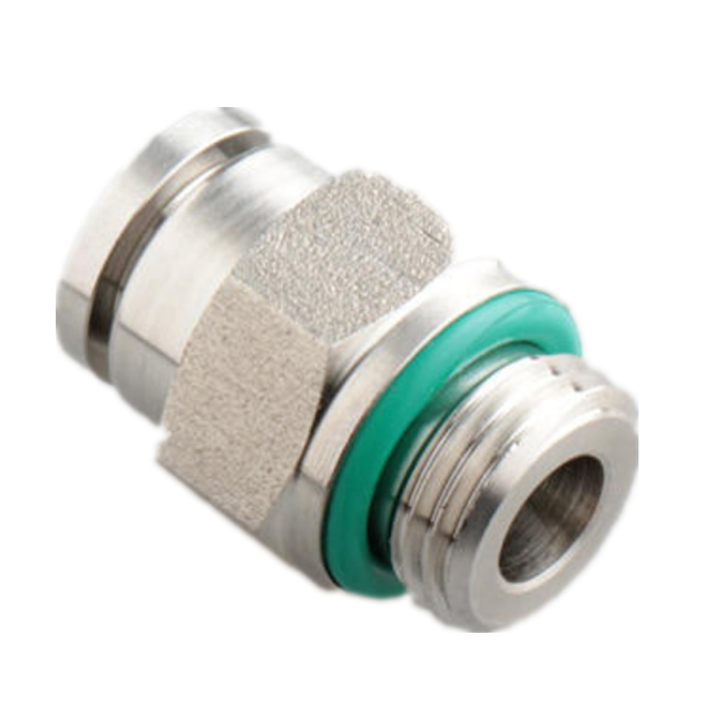 Stainless Steel Push in Fitting Male Straight 12mm Od Tube X 3/8" Bsp Thread