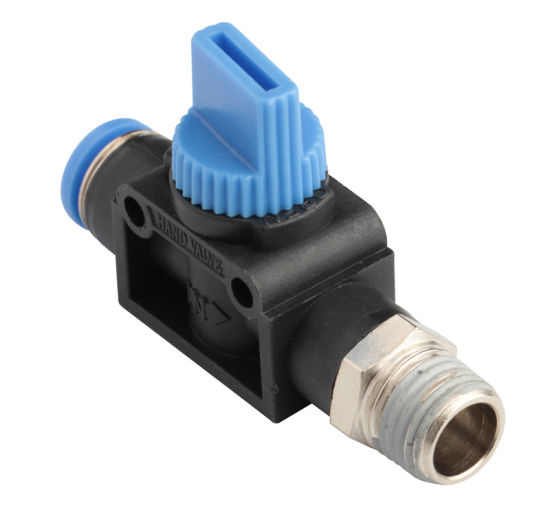 Pneumatic Push in Fitting Thread to Tube Hand Valve 1/8" Bsp Thread