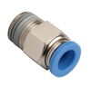 Xhnotion - 3/8 Tube X 1/4 BSPP Pneumatic Push in Male Straight Air Hose Fittings